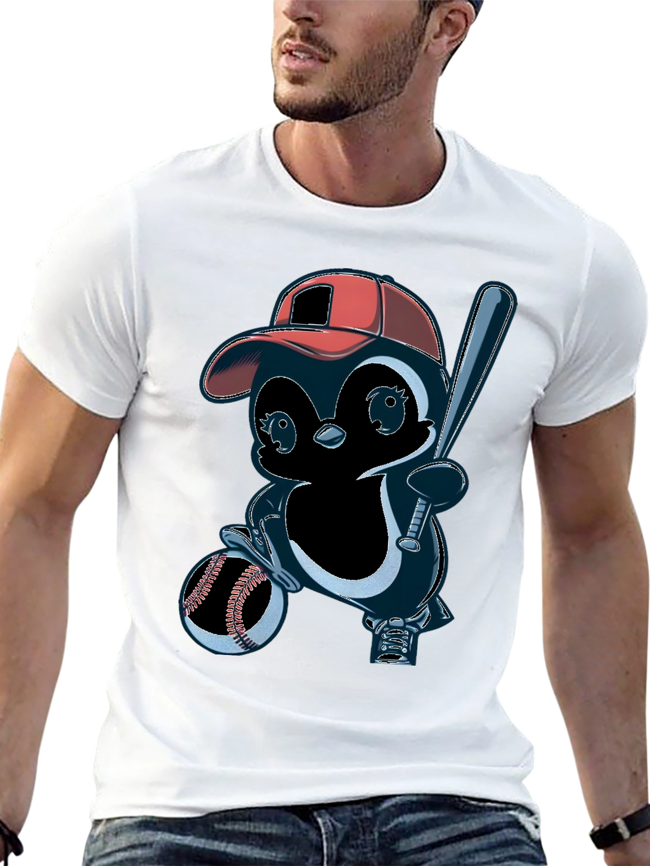 Baseball Penguin T-Shirt