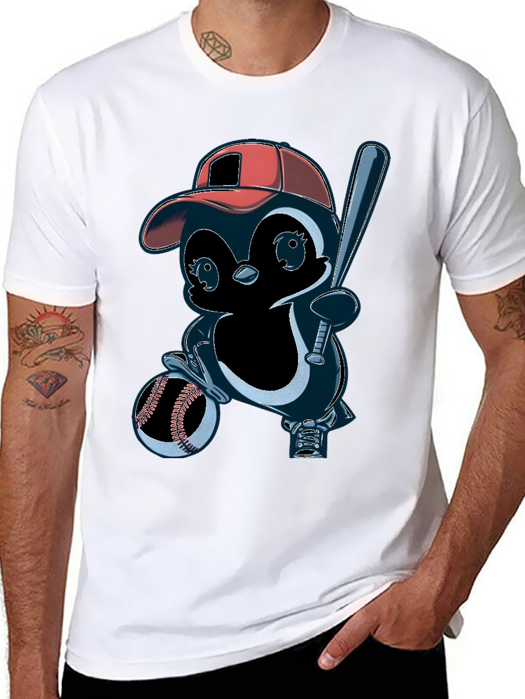 Baseball Penguin T-Shirt
