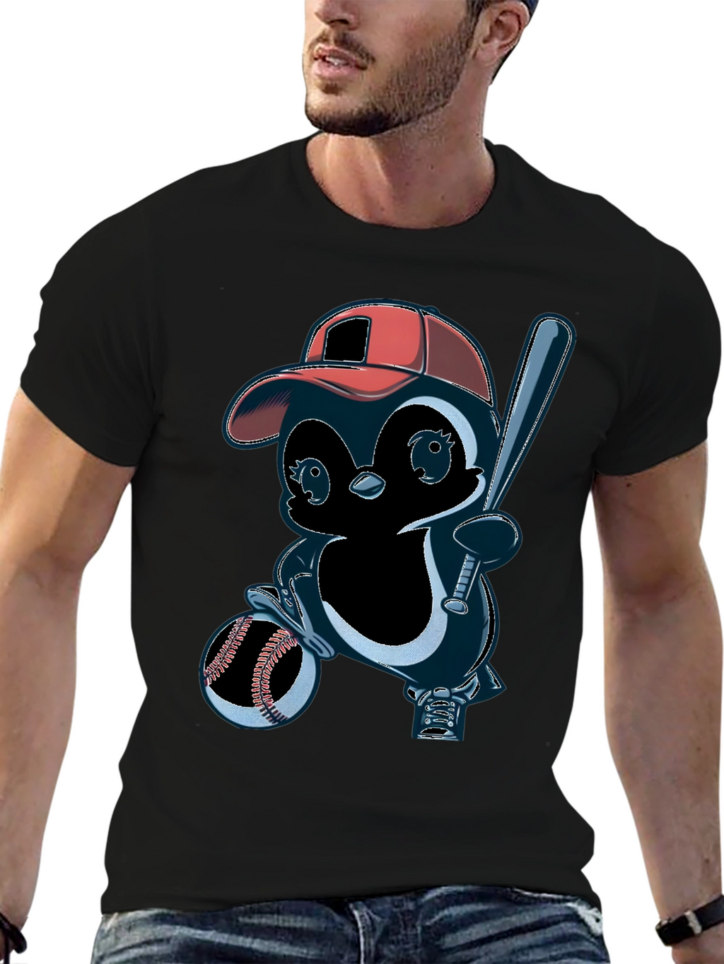 Baseball Penguin T-Shirt