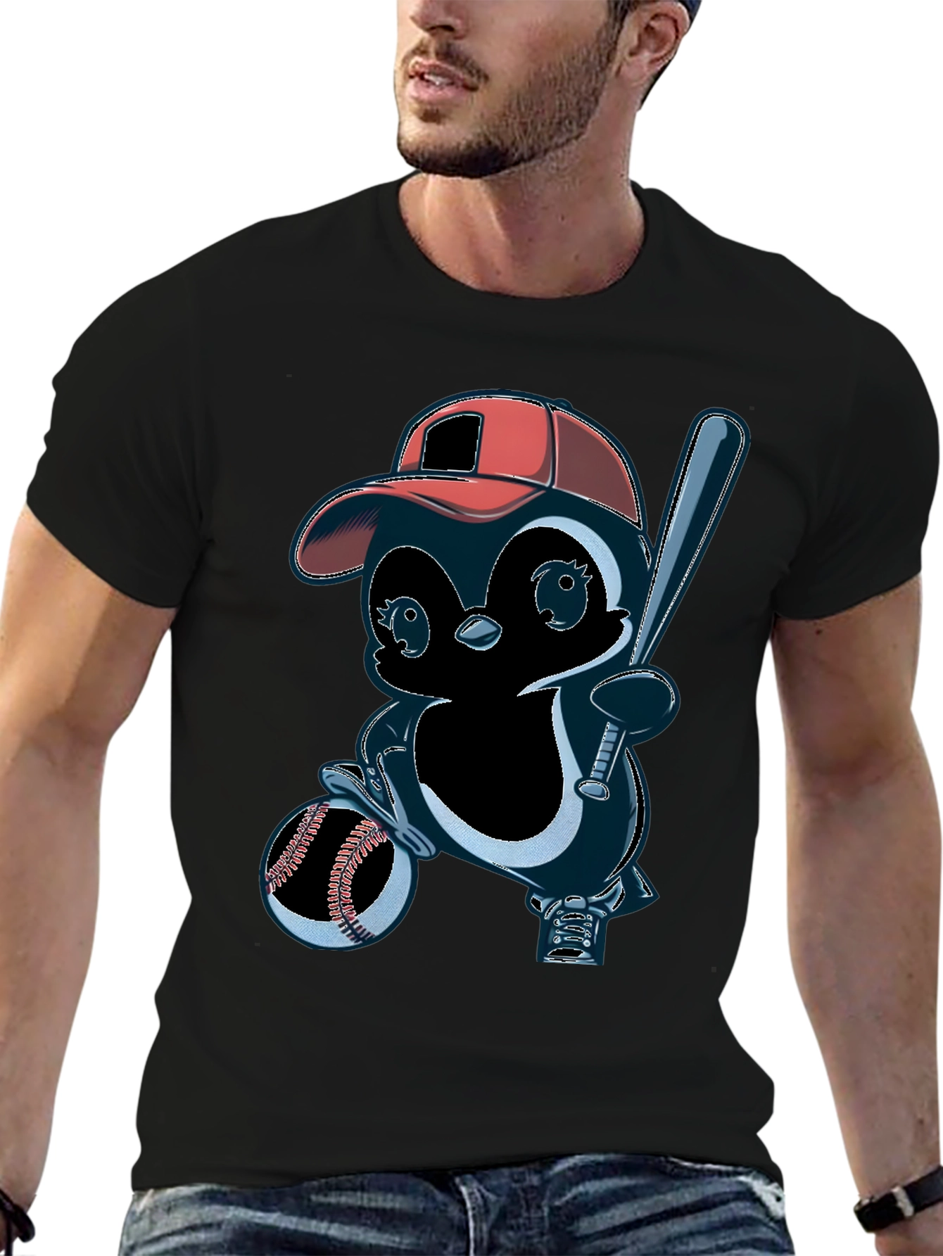 Baseball Penguin T-Shirt