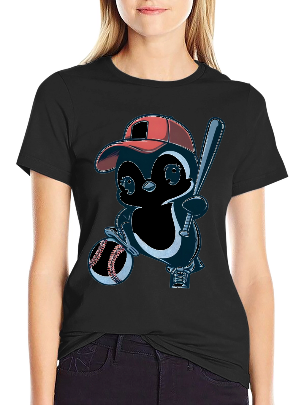 Baseball Penguin T-Shirt