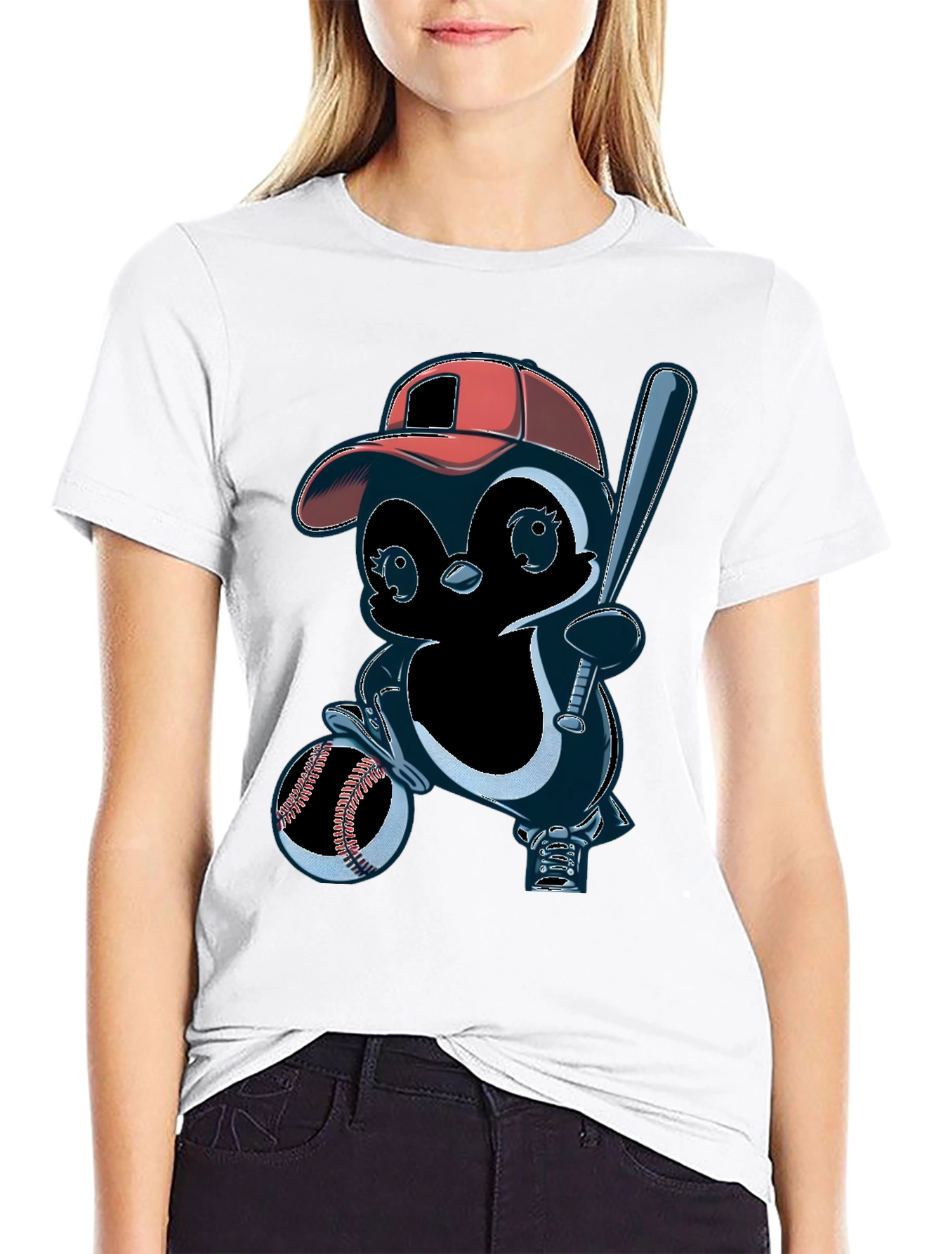 Baseball Penguin T-Shirt