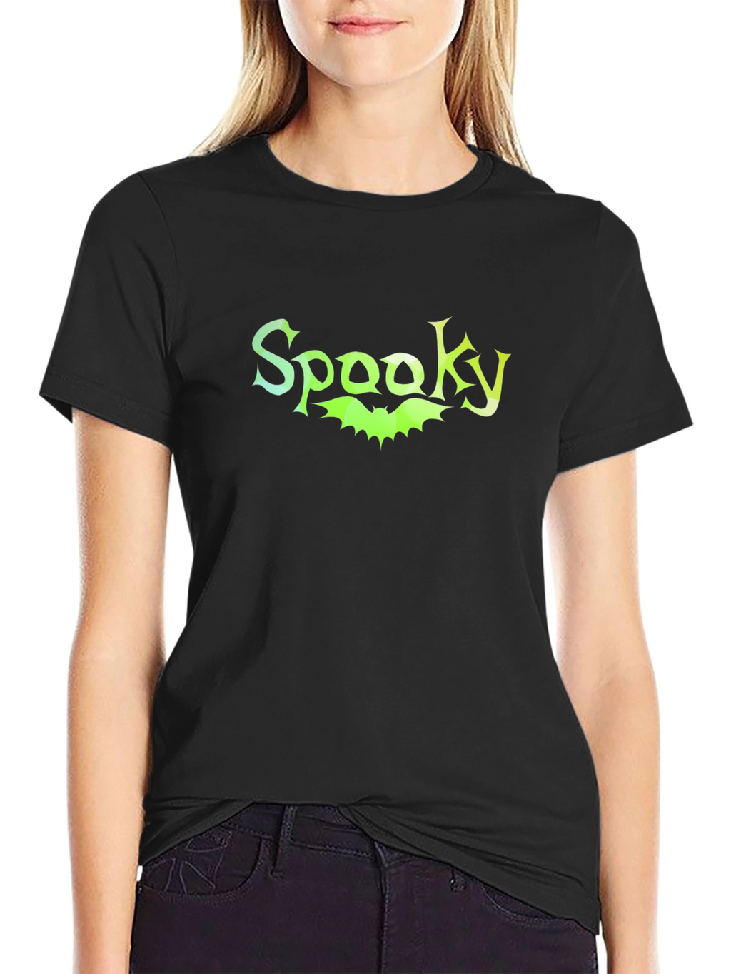Spooky Bat Graphic T-Shirt