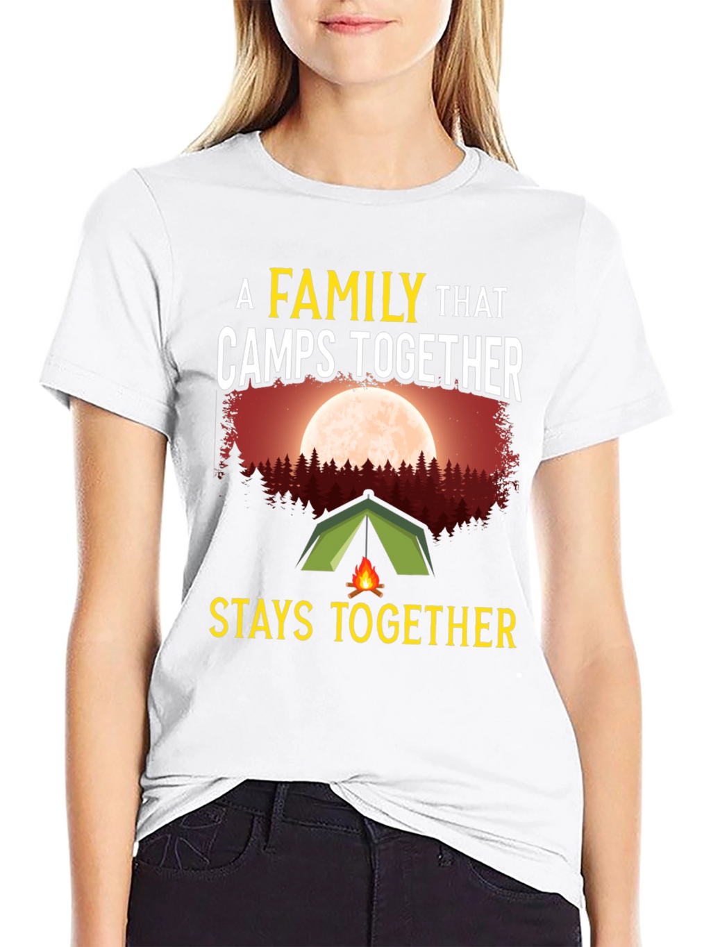 Camping Family T-Shirt - Stays Together