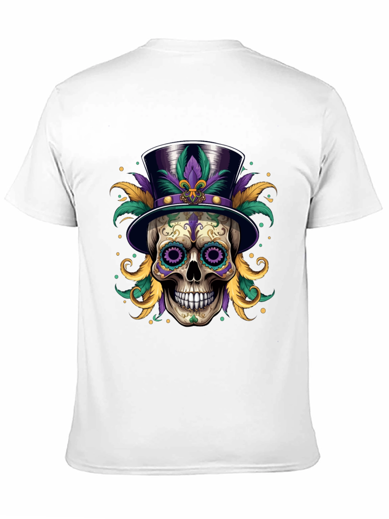 Mardi Gras Skull T-Shirt