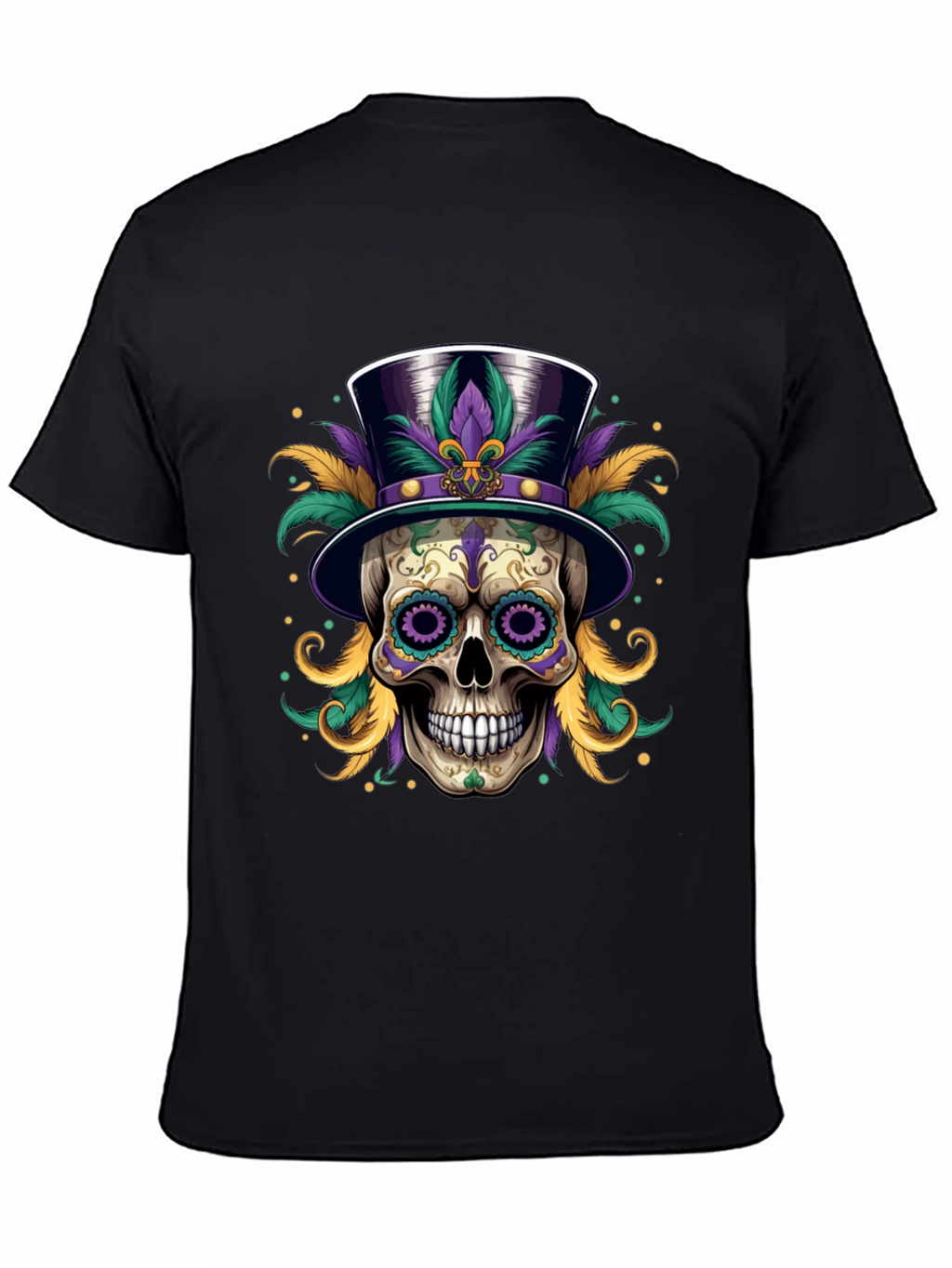 Mardi Gras Skull T-Shirt