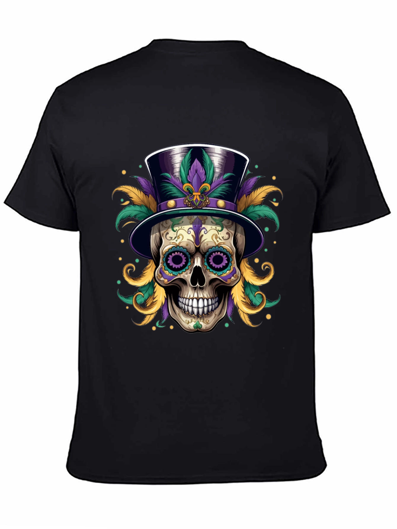 Mardi Gras Skull T-Shirt
