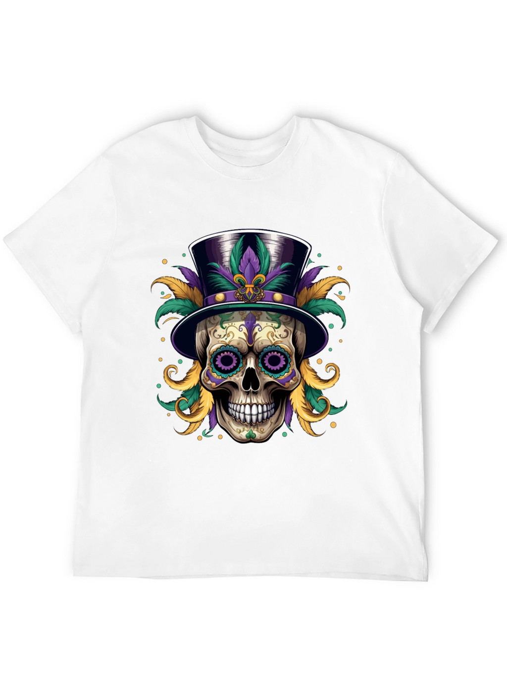 Mardi Gras Skull T-Shirt