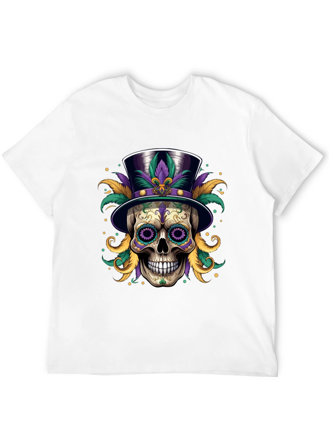 Mardi Gras Skull T-Shirt