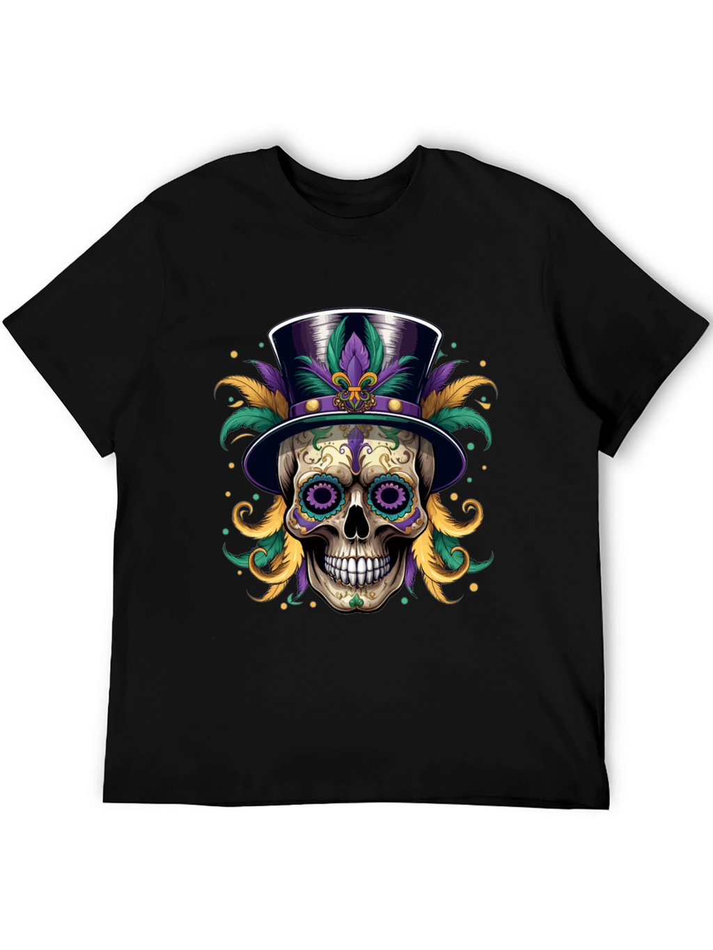 Mardi Gras Skull T-Shirt