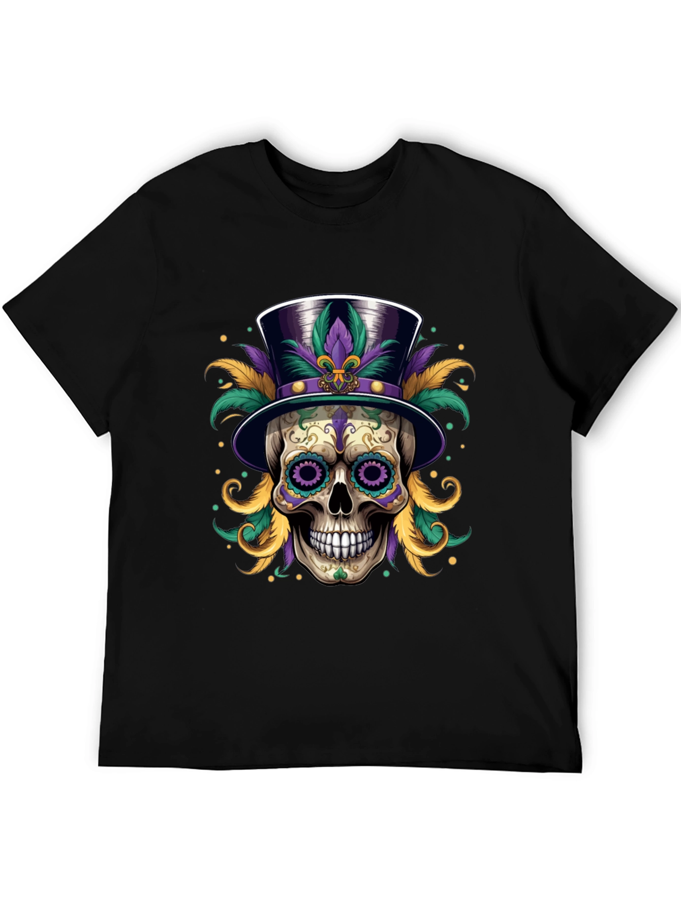 Mardi Gras Skull T-Shirt