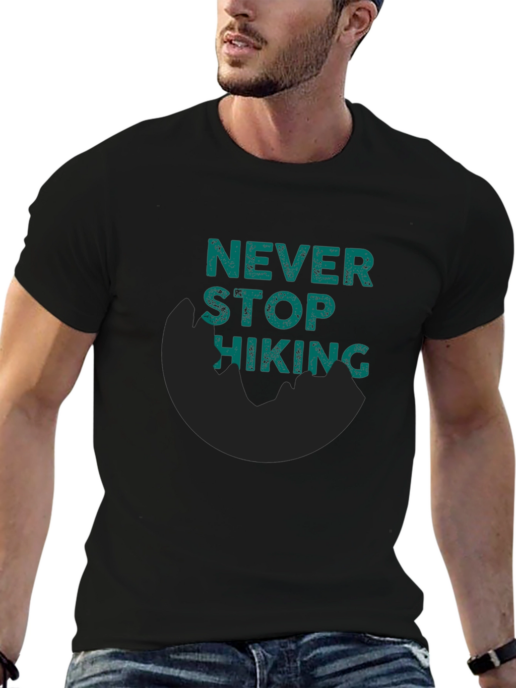 Never Stop Hiking Tee