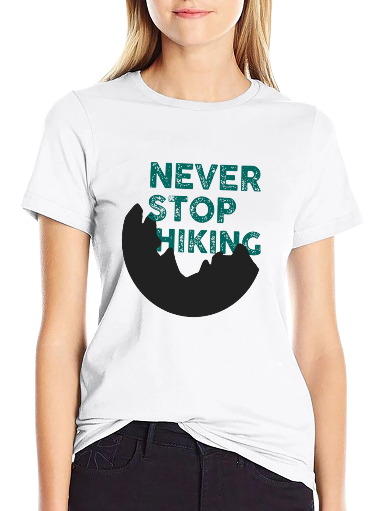 Never Stop Hiking Tee