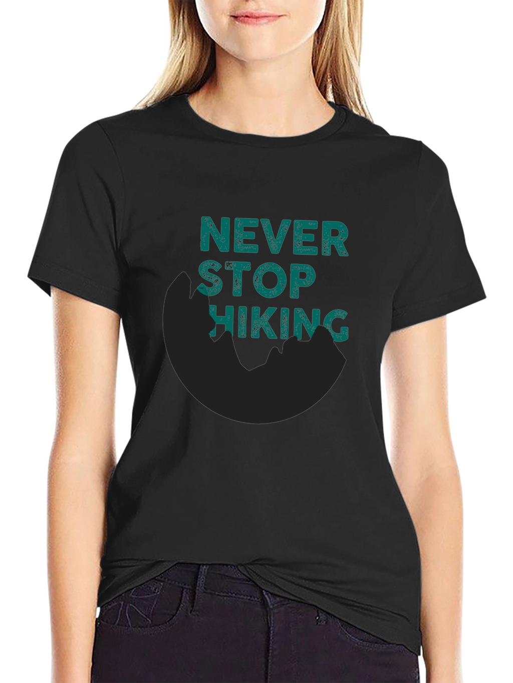 Never Stop Hiking Tee