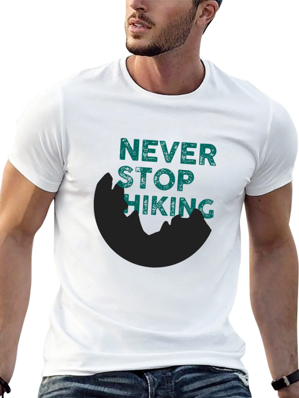 Never Stop Hiking Tee
