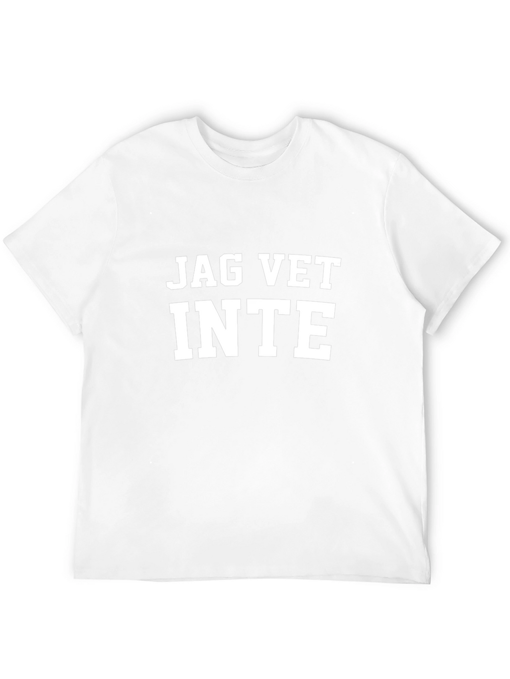 Jag Vet Inte T-Shirt - Black Cotton Blend Tee
