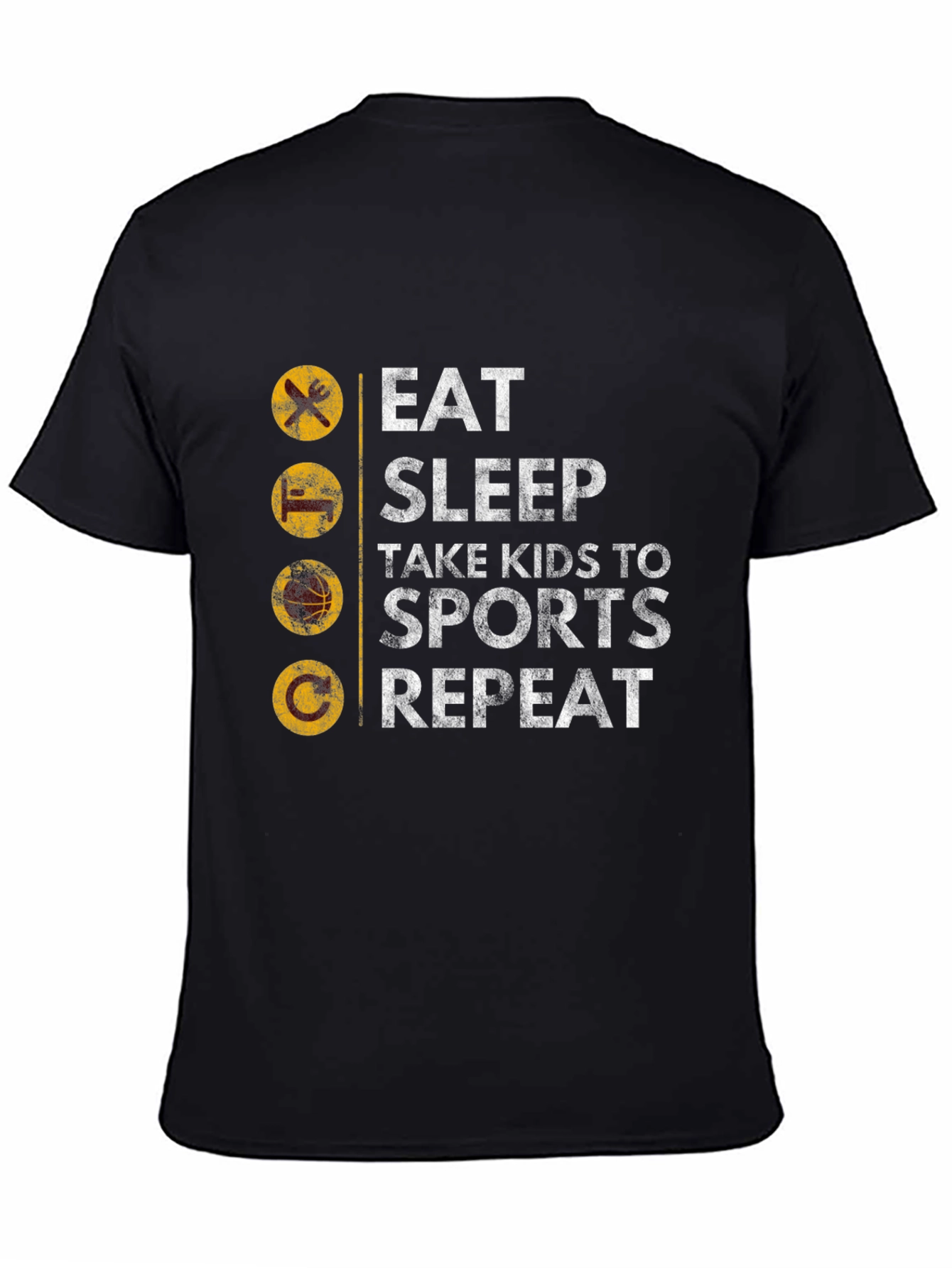 Eat Sleep Sports Repeat Mens Graphic Tee