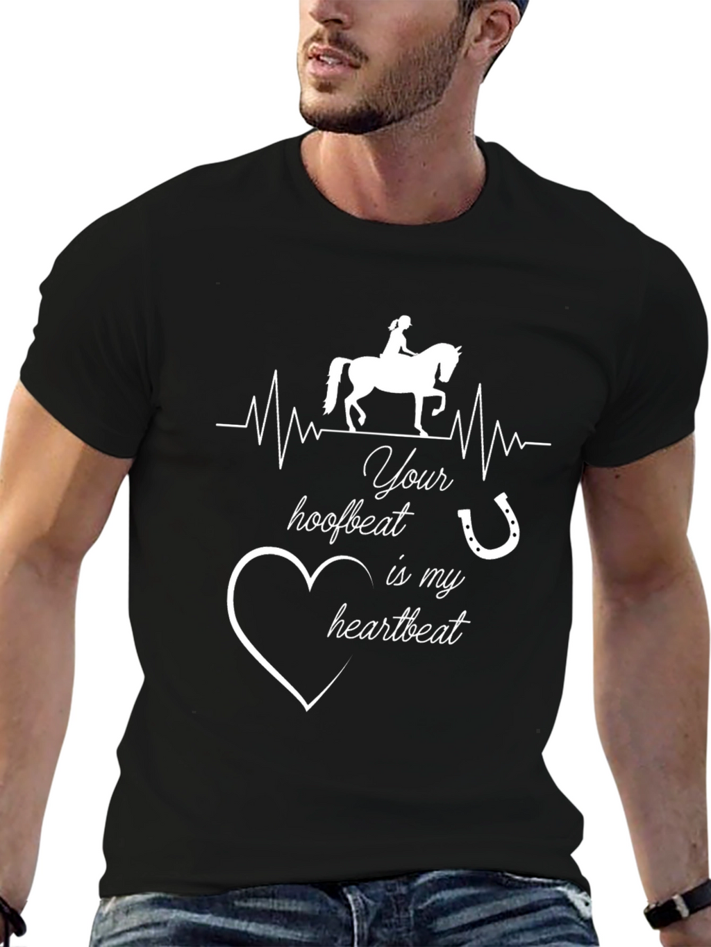 Equestrian Heartbeat Graphic Tee