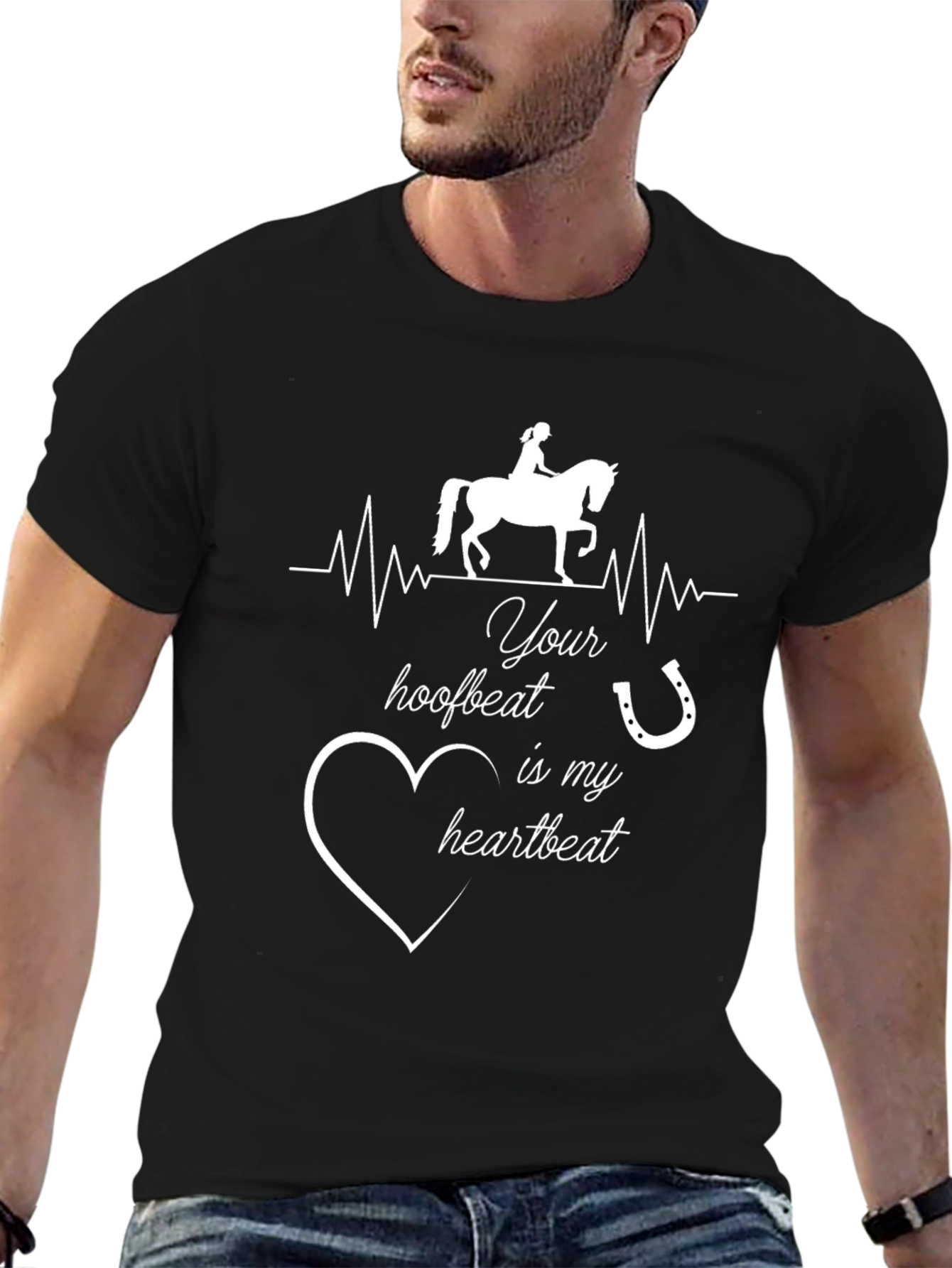 Equestrian Heartbeat Graphic Tee