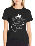 Equestrian Heartbeat Graphic Tee