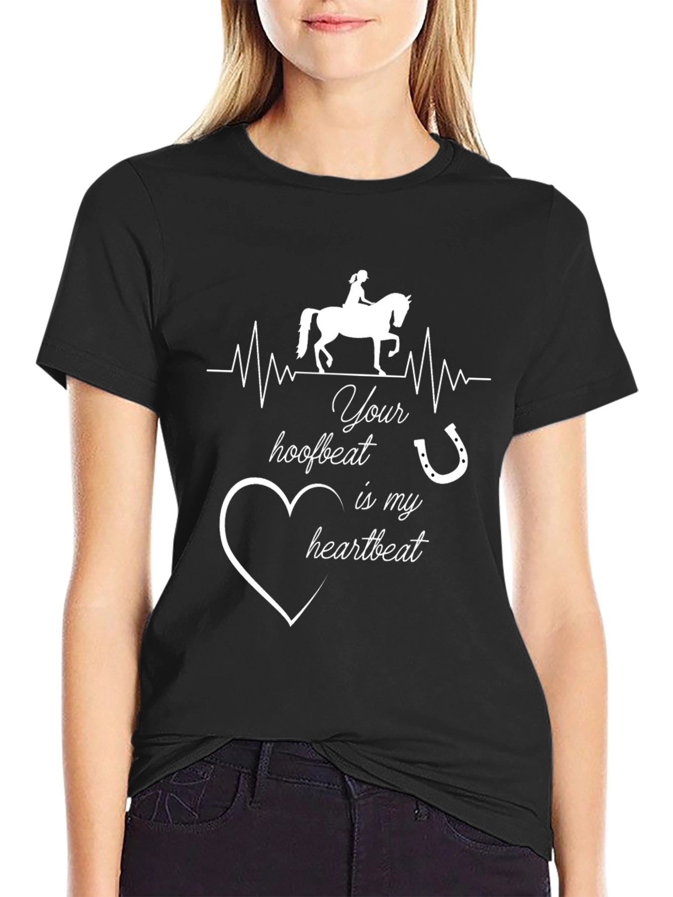 Equestrian Heartbeat Graphic Tee