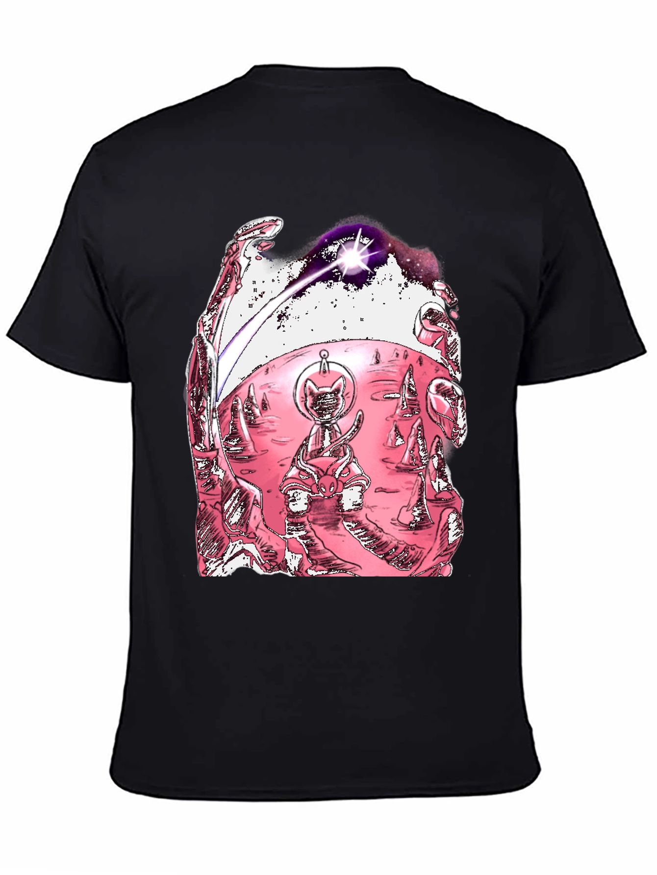 Space Cat T-Shirt - Unique Graphic Tee