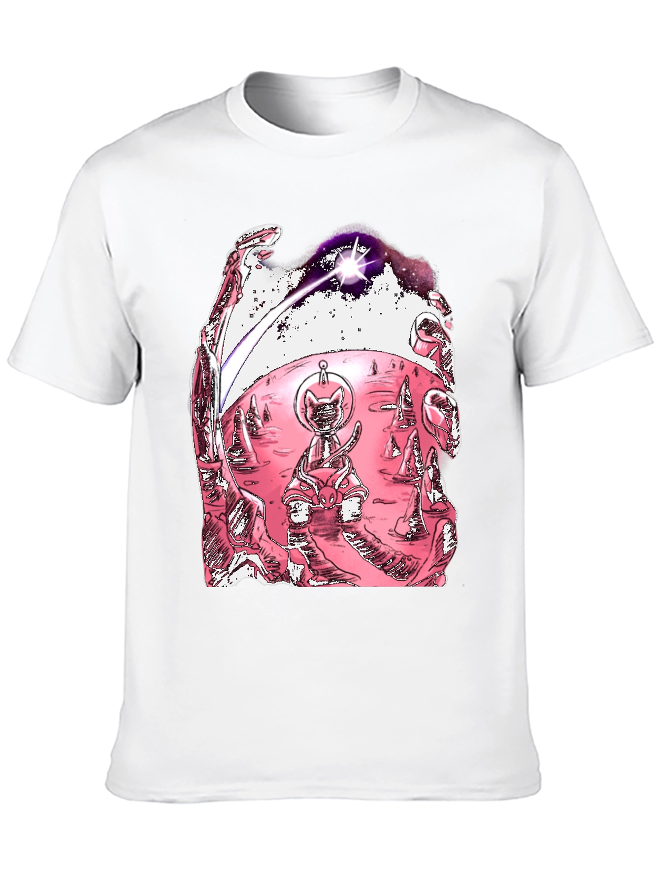 Space Cat T-Shirt - Unique Graphic Tee