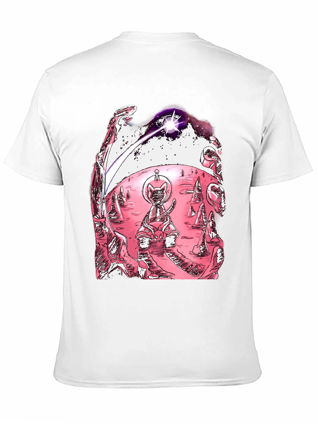 Space Cat T-Shirt - Unique Graphic Tee