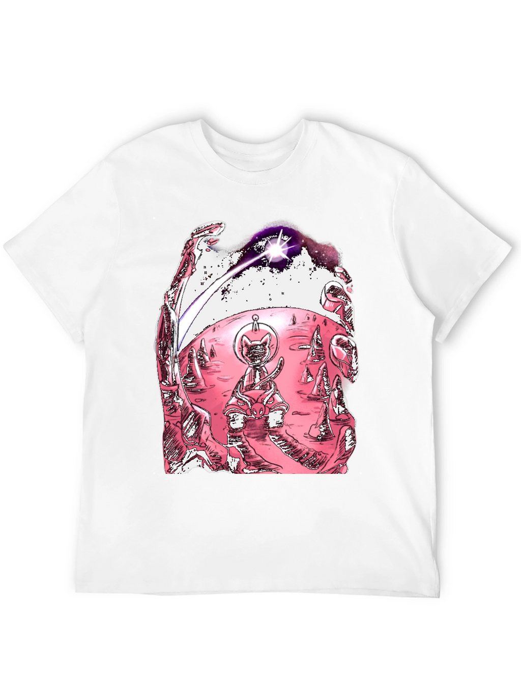 Space Cat T-Shirt - Unique Graphic Tee
