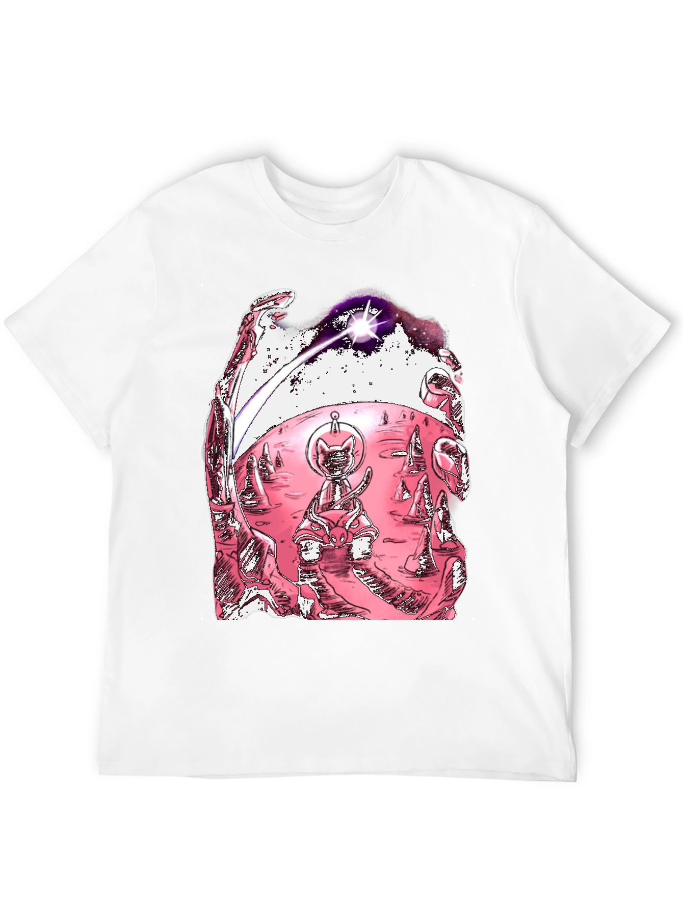 Space Cat T-Shirt - Unique Graphic Tee