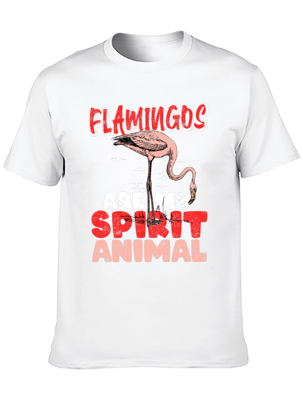 Flamingo Spirit Animal Graphic Tee - Casual Comfort