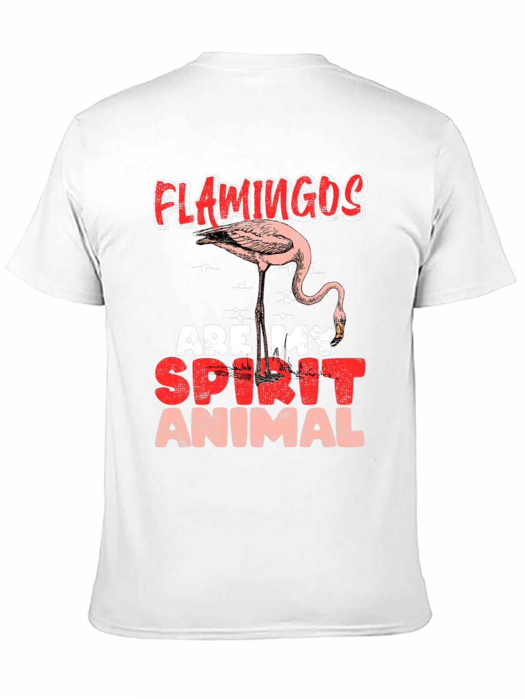 Flamingo Spirit Animal Graphic Tee - Casual Comfort