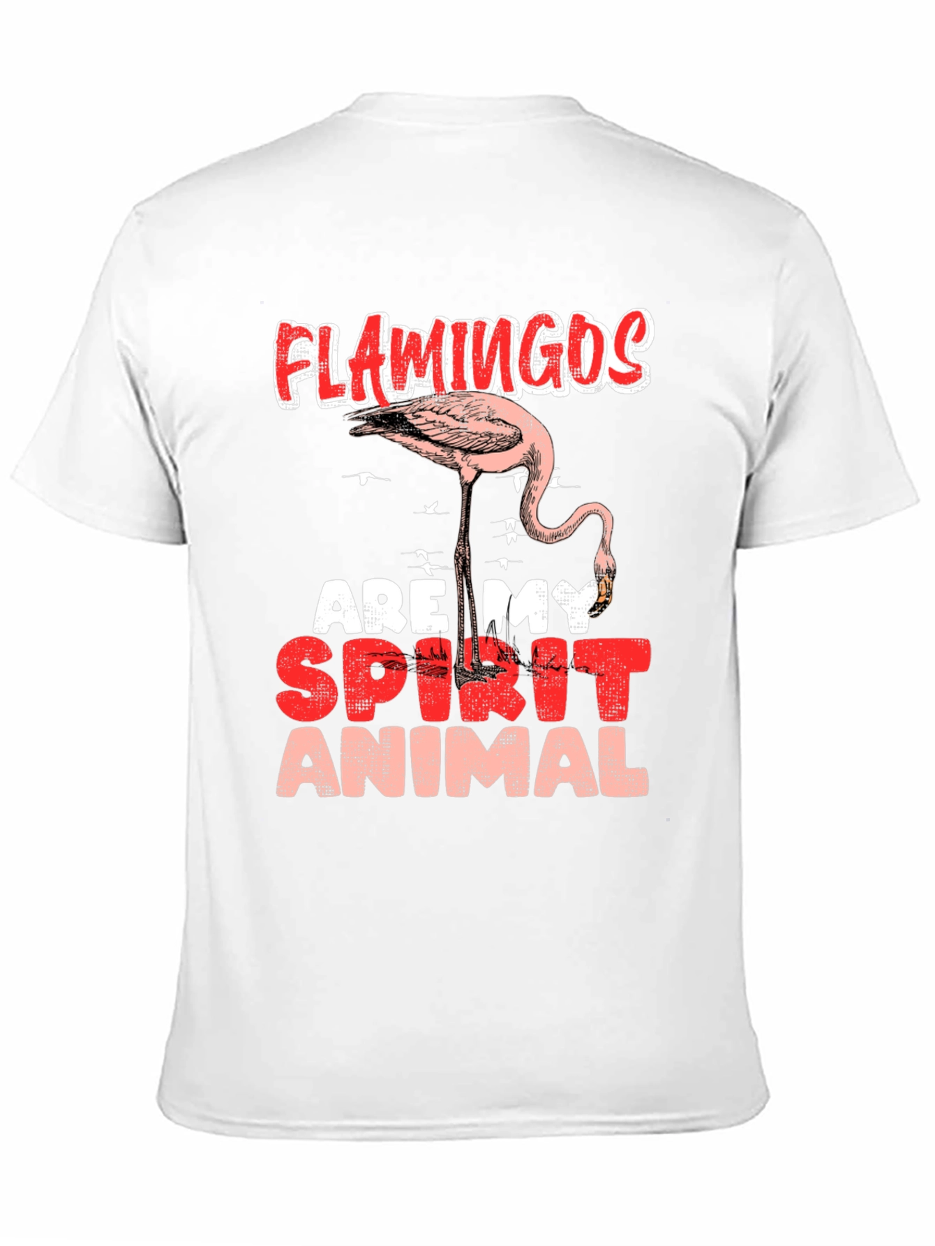 Flamingo Spirit Animal Graphic Tee - Casual Comfort