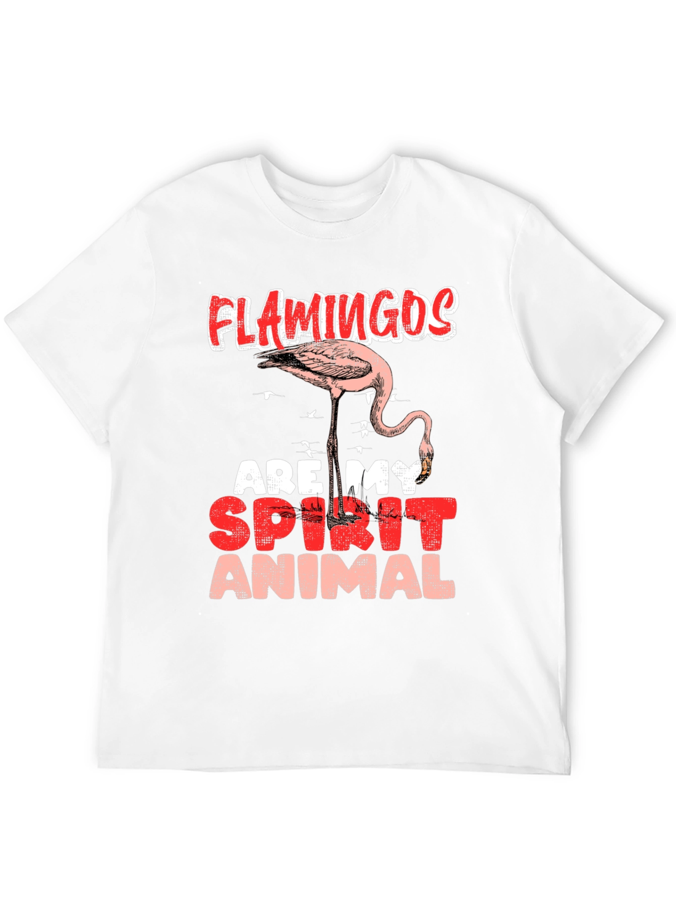 Flamingo Spirit Animal Graphic Tee - Casual Comfort