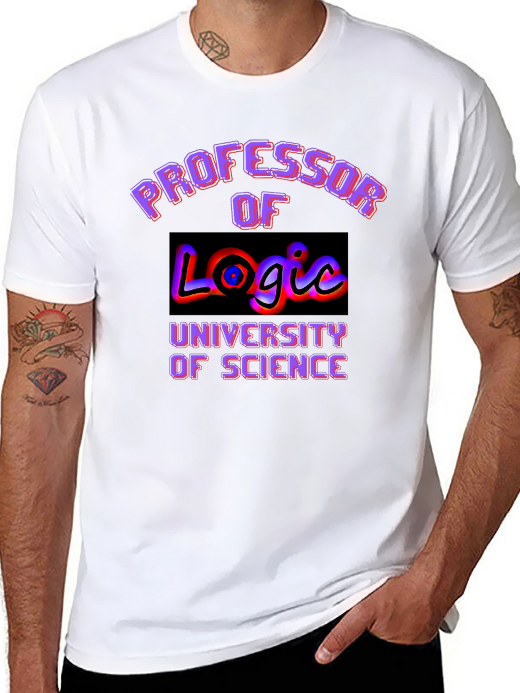 Professor of Logic University Science Graphic T-Shirt