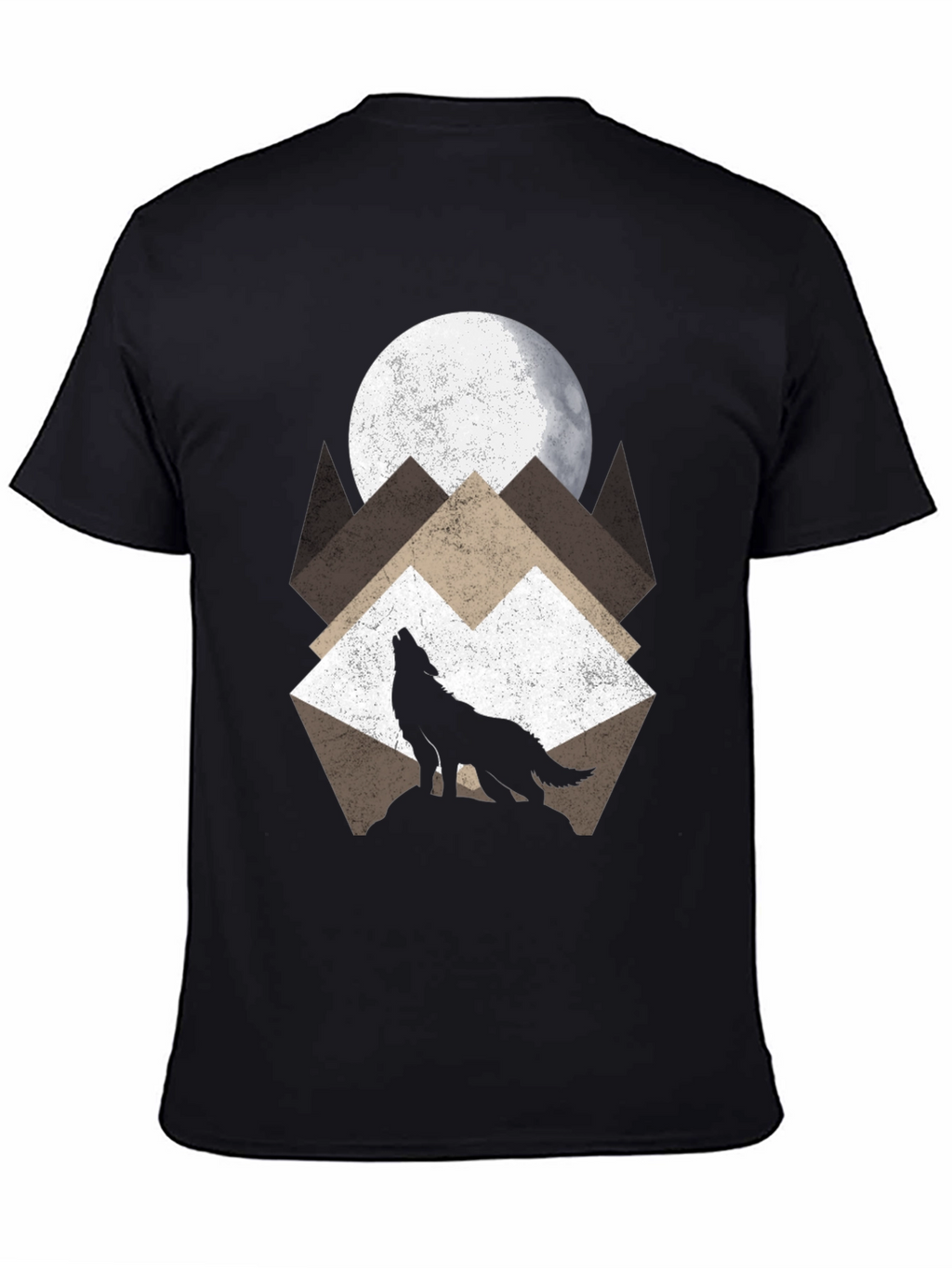 Wolf Moon Graphic T-Shirt - Nature Lovers Tee