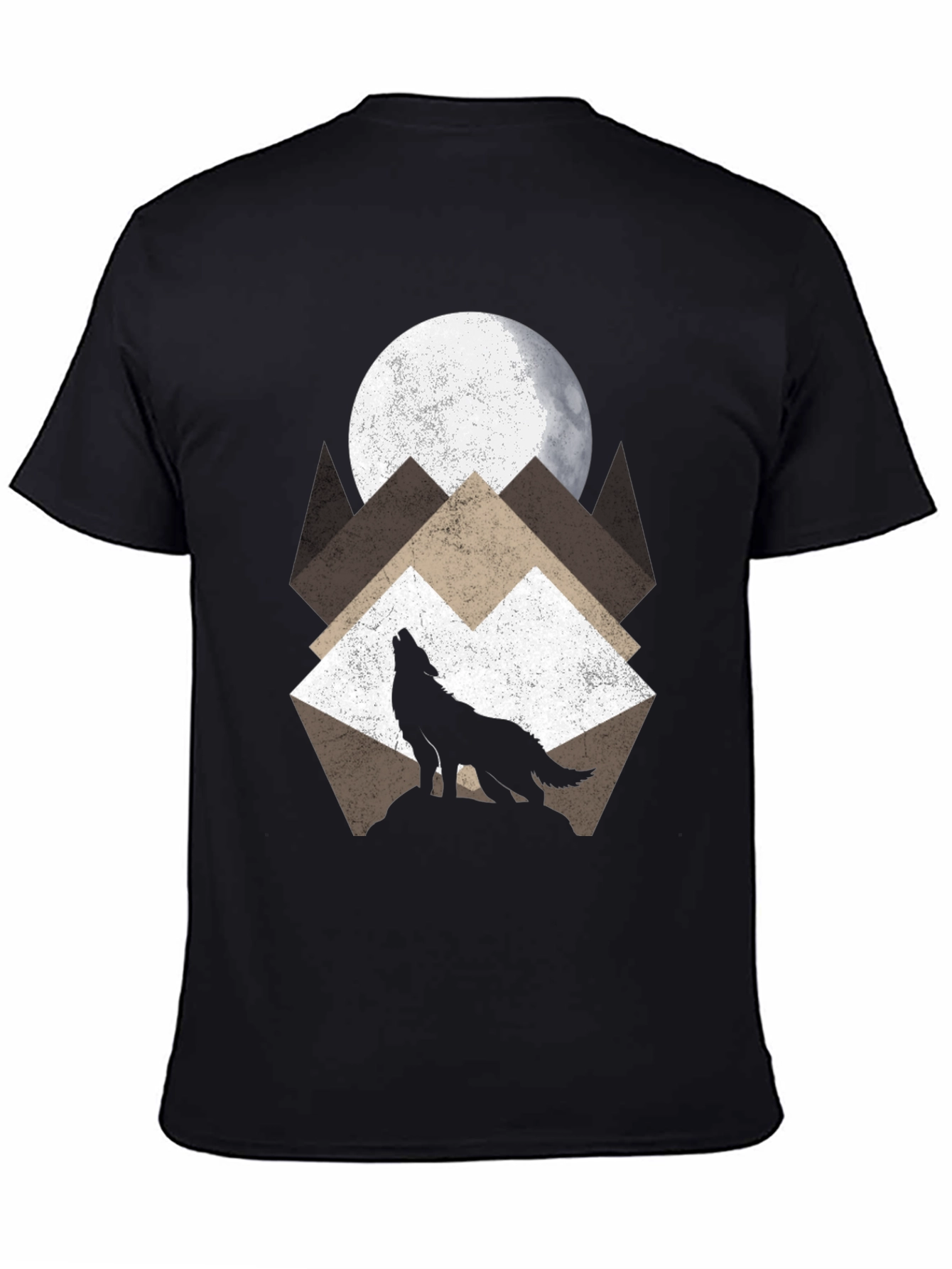 Wolf Moon Graphic T-Shirt - Nature Lovers Tee