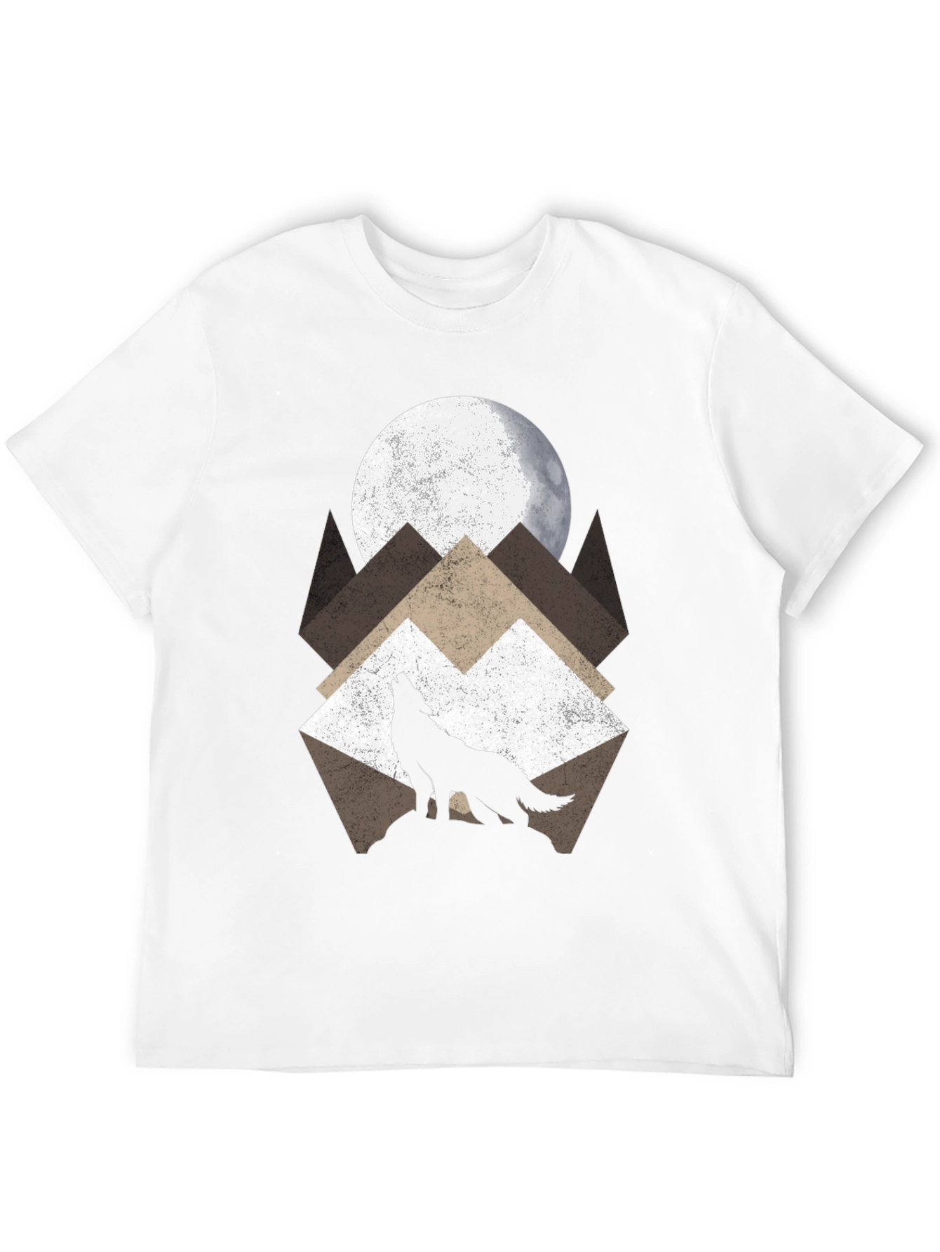Wolf Moon Graphic T-Shirt - Nature Lovers Tee