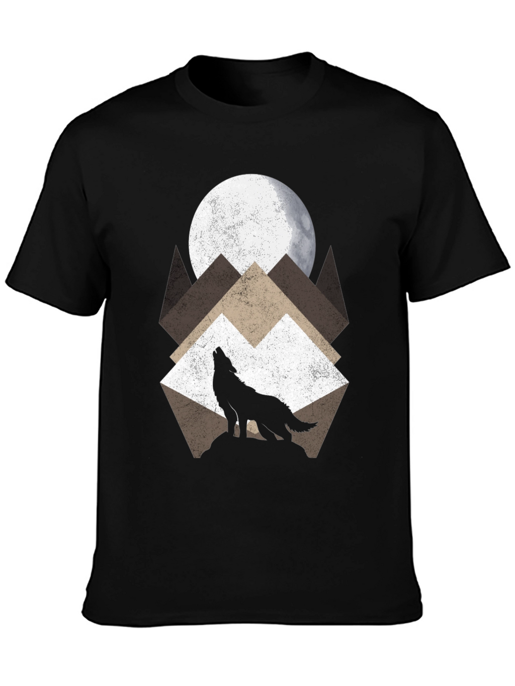 Wolf Moon Graphic T-Shirt - Nature Lovers Tee