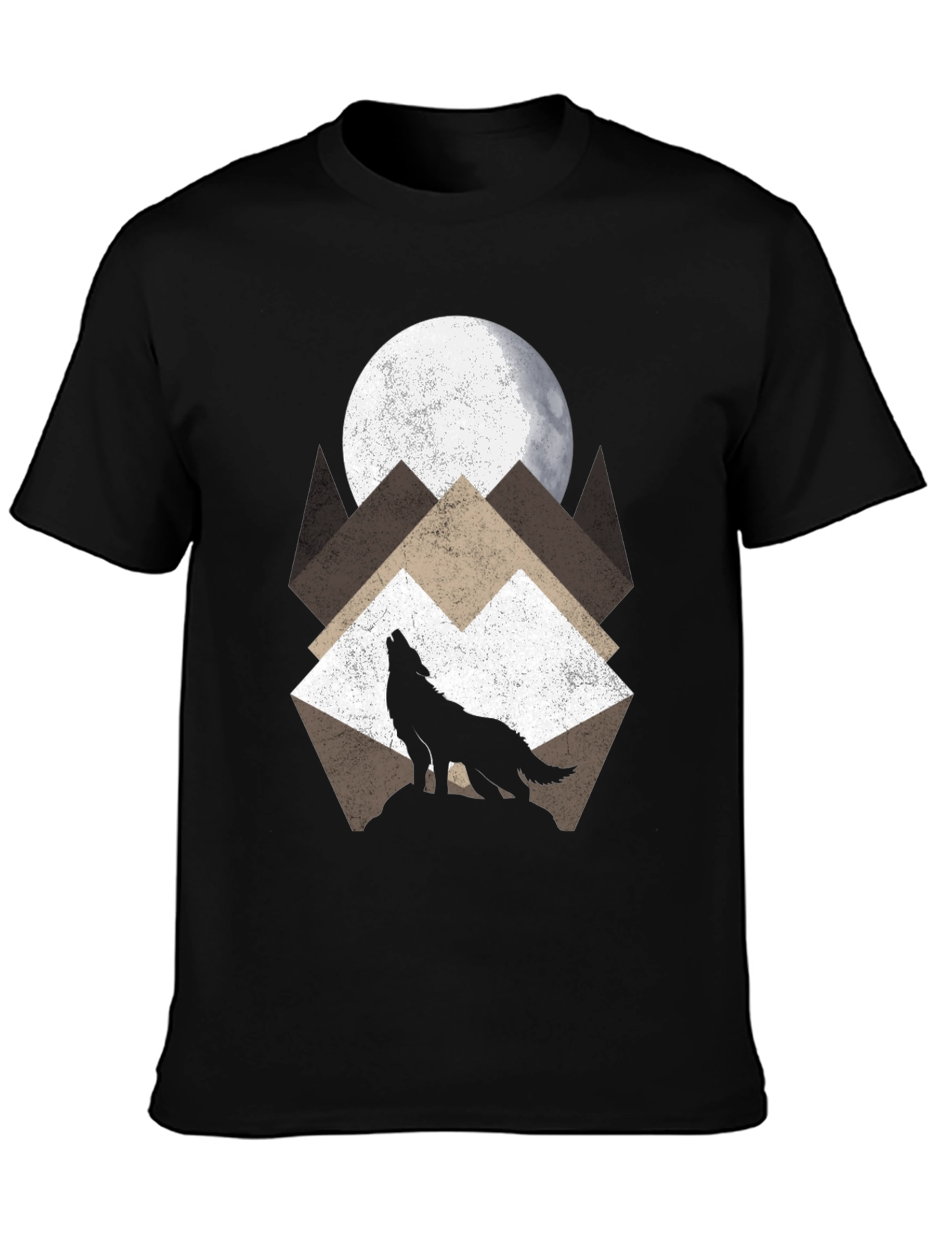Wolf Moon Graphic T-Shirt - Nature Lovers Tee
