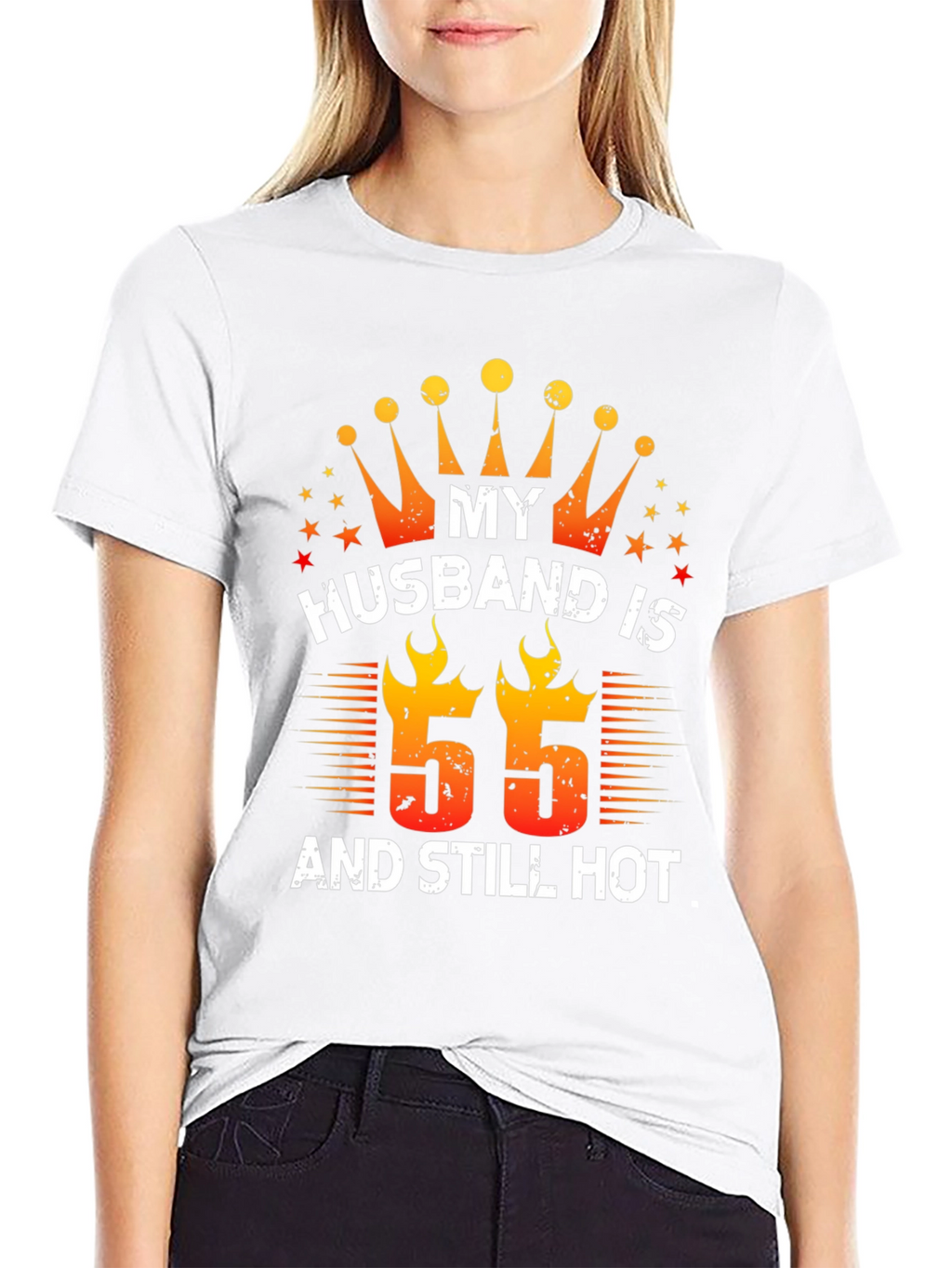 Husband Birthday T-Shirt - 55 and Still Hot