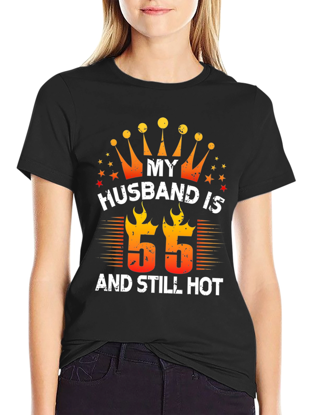 Husband Birthday T-Shirt - 55 and Still Hot