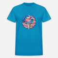 Patriotic American Flag Ice Cream Cone for a