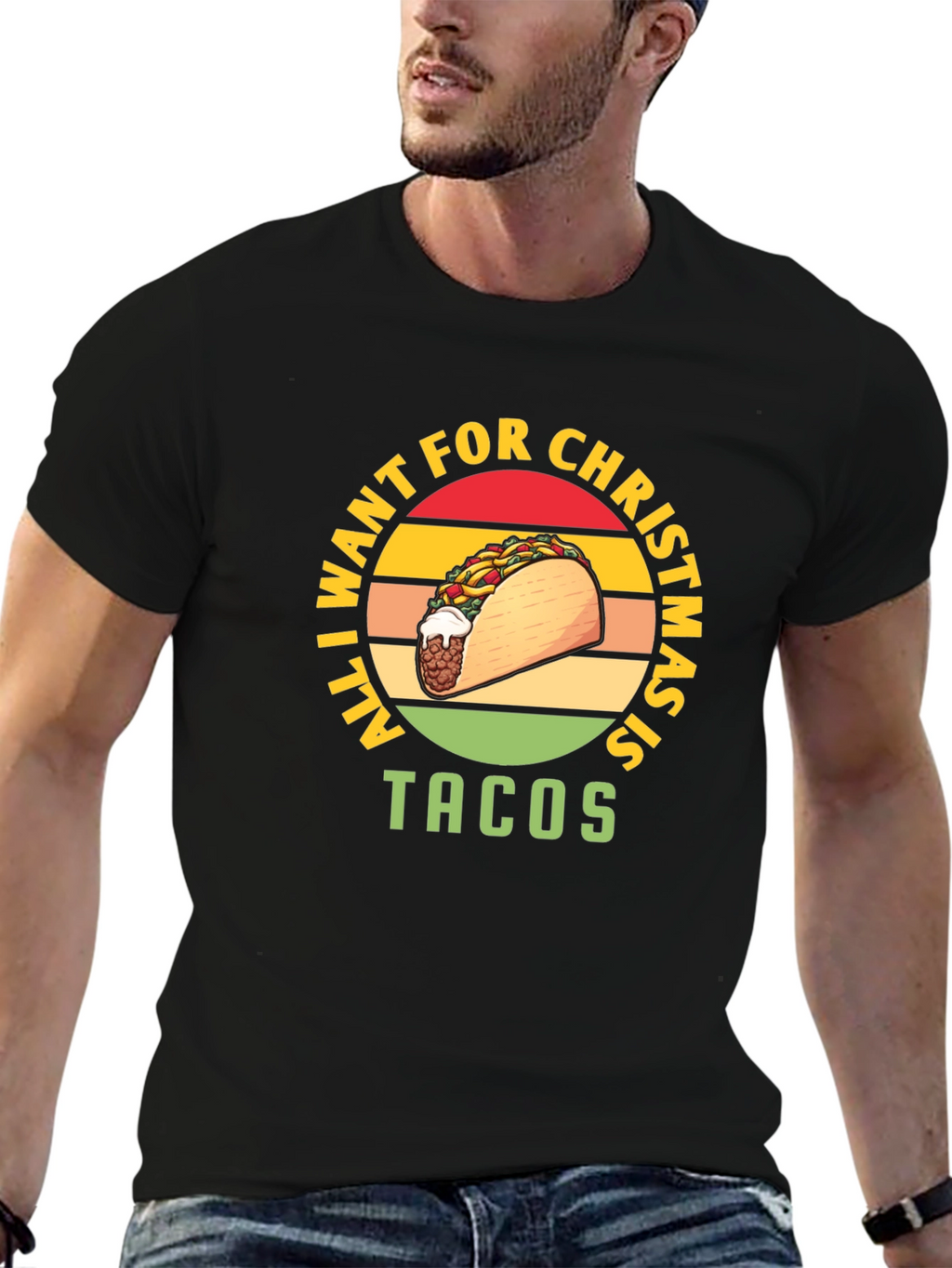 All I Want For Christmas Is Tacos T-Shirt