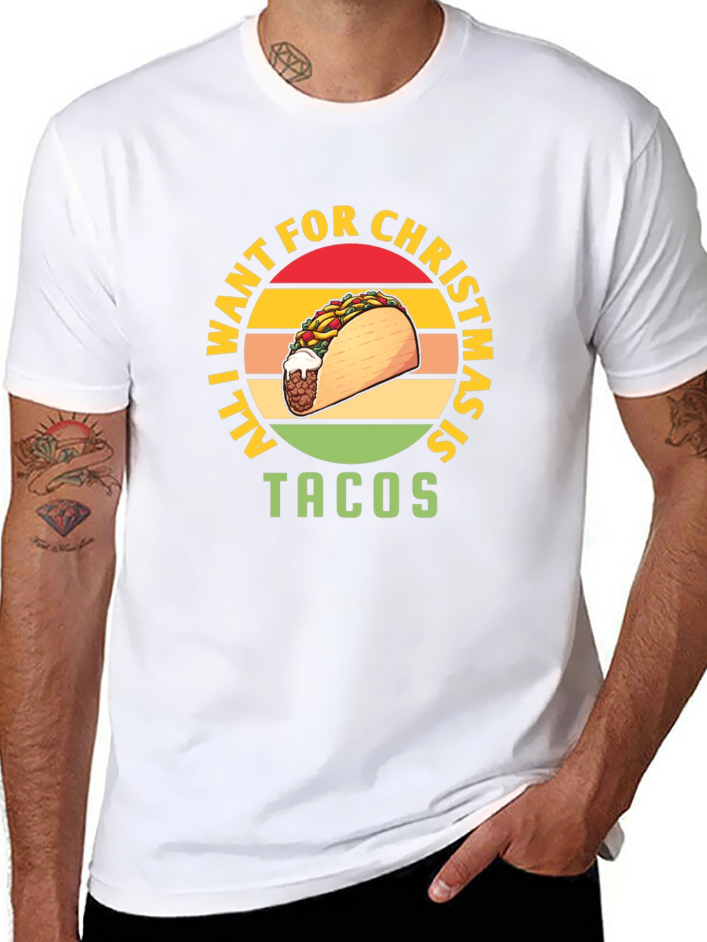 All I Want For Christmas Is Tacos T-Shirt