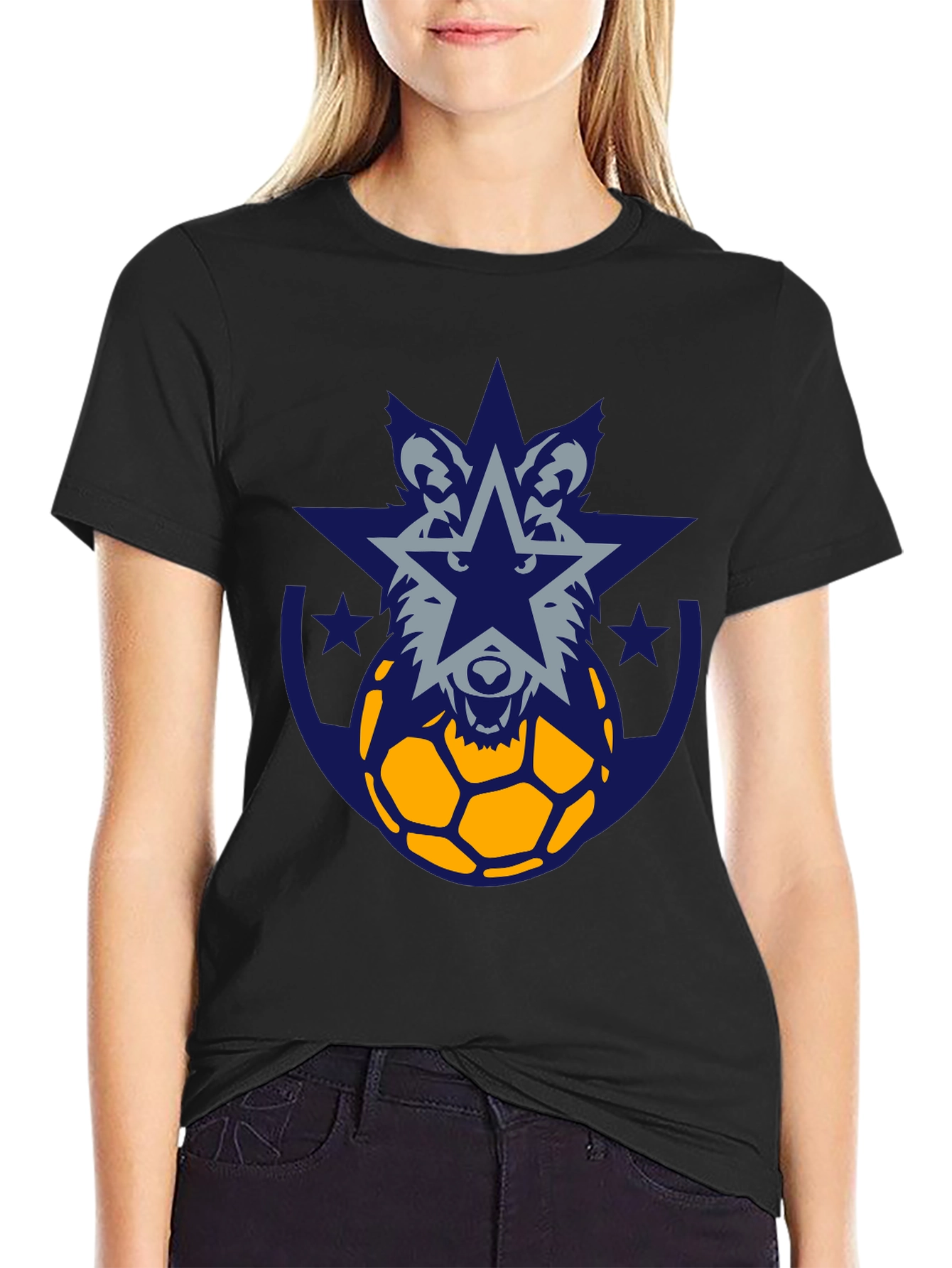 Wolf Star Soccer Graphic Tee