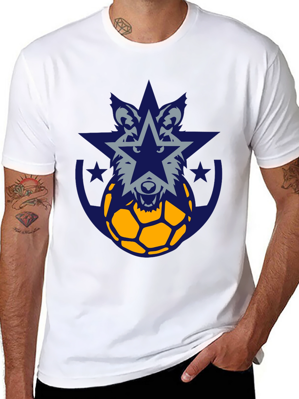 Wolf Star Soccer Graphic Tee