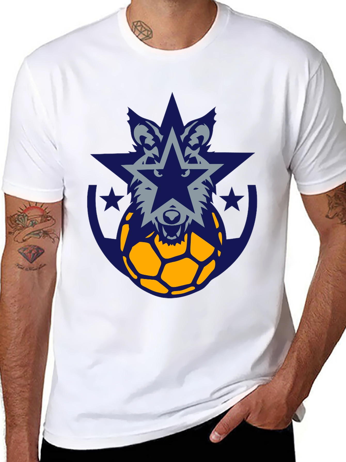 Wolf Star Soccer Graphic Tee