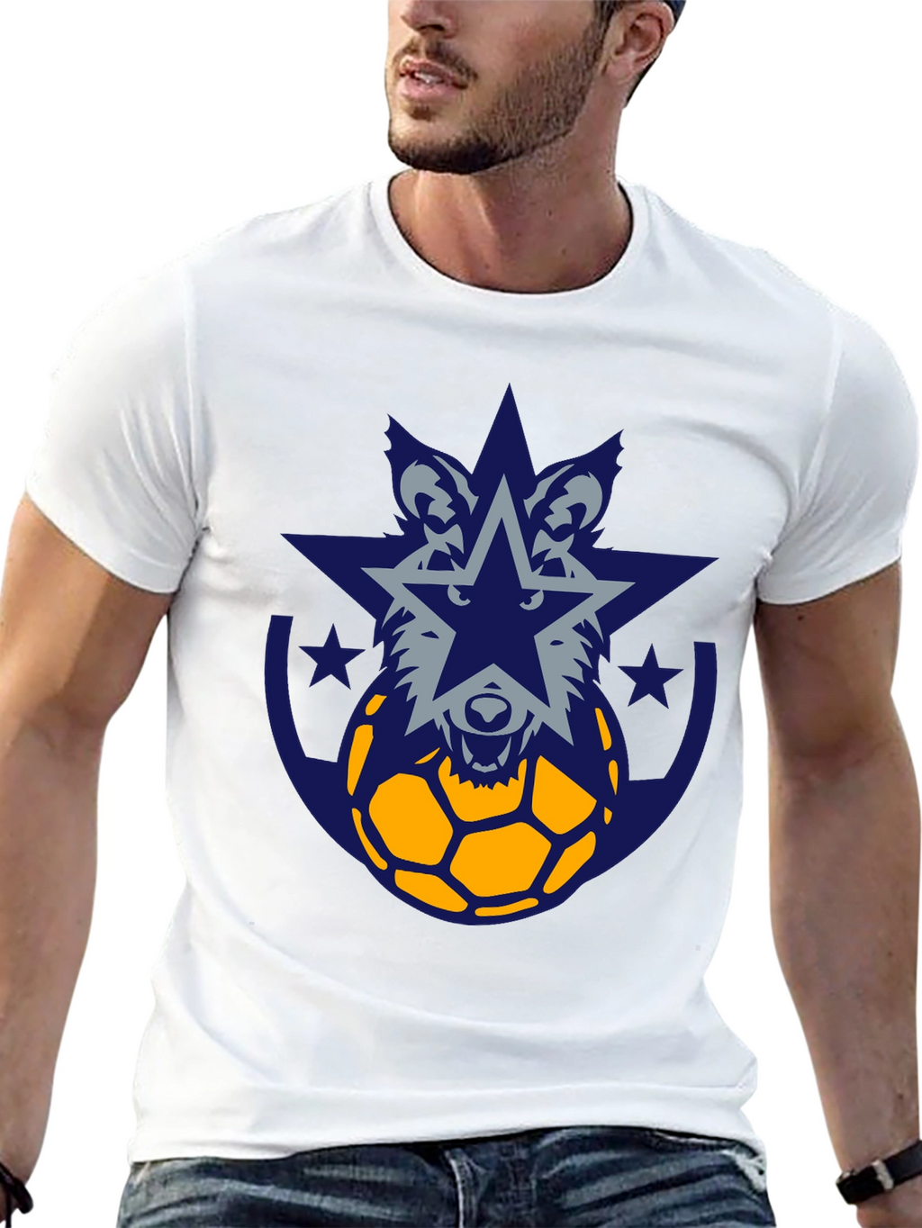 Wolf Star Soccer Graphic Tee