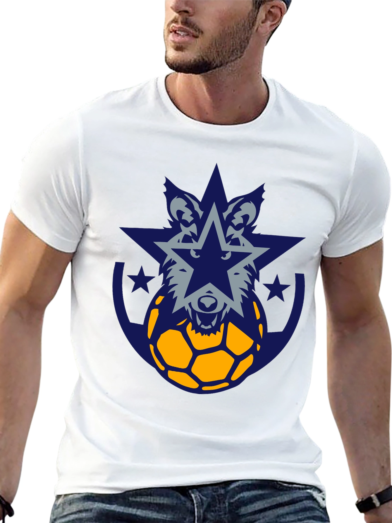 Wolf Star Soccer Graphic Tee